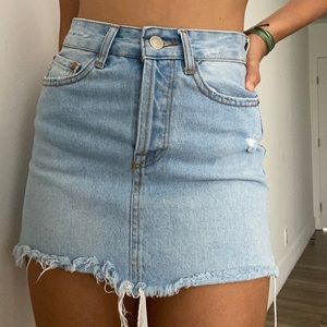 denim jean skirt